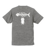 「木曜日のフルット」ヘンリーネックTシャツ（グレー）のバック。