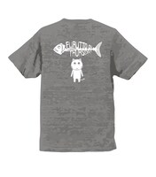 「木曜日のフルット」ヘンリーネックTシャツ（グレー）のバック。