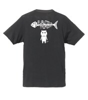 「木曜日のフルット」ヘンリーネックTシャツ（ブラック）のバック。