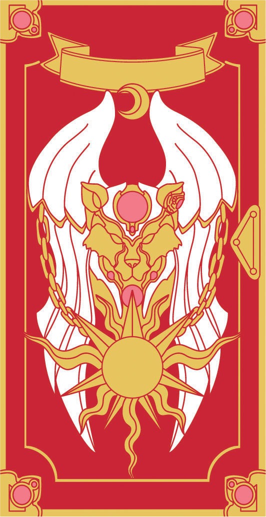 「クロウカード風グリーティングカード」の封筒（表）（3種共通）。(c)CLAMP・ShigatsuTsuitachi CO.,LTD./講談社