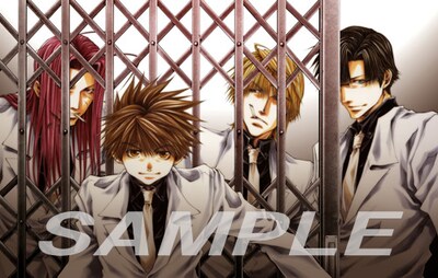 「最遊記」コンプリート・ボーカルソングコレクションのイメージイラスト。（c）峰倉かずや／一迅社・最遊記プロジェクト・テレビ東京 2000