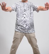 Tシャツを着用したところ。