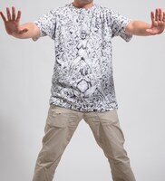 Tシャツを着用したところ。