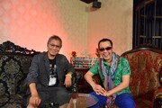 特典映像の収録風景。左から三池崇史監督、高橋のぼる。