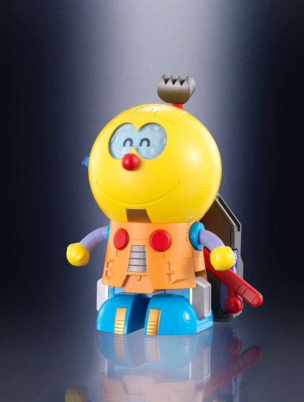 「キテレツ大百科」より、コロ助ロボット。合体時には右足に変形し、刀はSFロボットの背面に装着される。 (c)Fujiko Pro