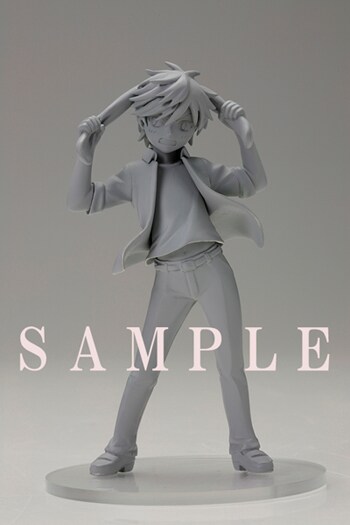 「月刊少女野崎くん」6巻初回限定特装版に付く「みこりんフィギュア」のサンプル（着色前）。