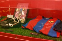 FCバルセロナのグッズ。