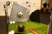 「ボールはともだち。キャプテン翼展」の展示。