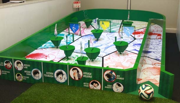 体感型のサッカーアトラクション「DREAM KICK」。