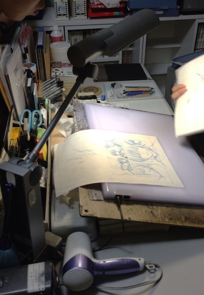 番組スタッフが取材した和月伸宏のアトリエ。(c)2014 雨宮慶太/東北新社