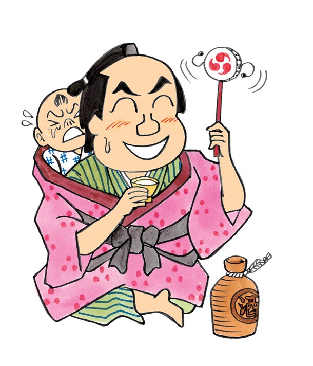 「大江戸 子守り酒」のカット。