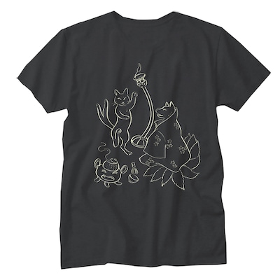 近藤ようこのTシャツ「宴会」。