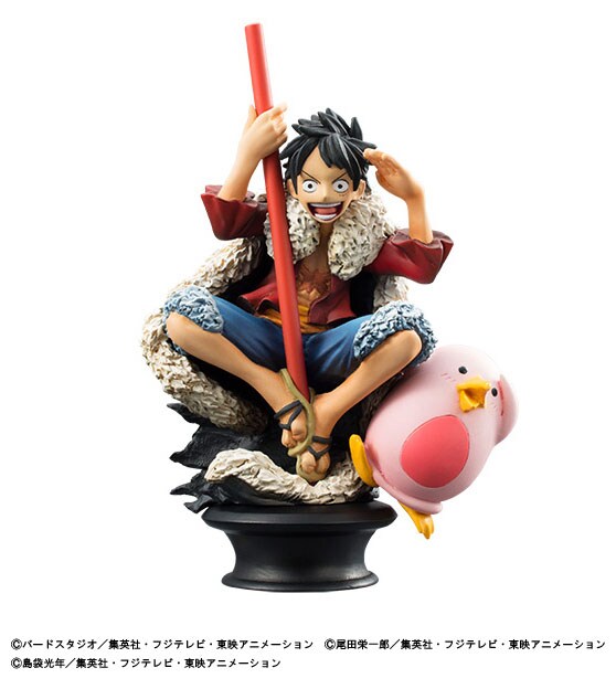 「チェスピースコレクションR『ストロング9』スペシャルコラボセット」モンキー・D・ルフィ×ユン（キング） (c)尾田栄一郎／集英社・フジテレビ・東映アニメーション (c)バードスタジオ／集英社・フジテレビ・東映アニメーション (c)島袋光年／集英社・フジテレビ・東映アニメーション