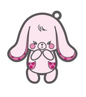 ラムネ柄のキーホルダーのうち1種。