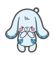 ラムネ柄のキーホルダーのうち1種。
