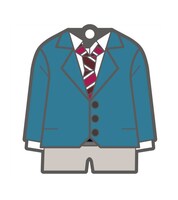 制服柄のキーホルダーのうち1種。