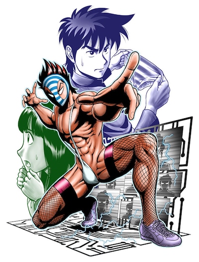 「HENTAI KAMEN EX」のカット。(c)KEISHU ANDO/SHUEISHA・HOMESHA