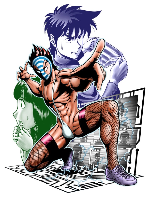 「HENTAI KAMEN EX」のカット。(c)KEISHU ANDO/SHUEISHA・HOMESHA