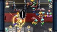 「聖闘士星矢 すご技★パーティバトル」のプレイ画面。 (c)車田正美 (c)COPRO