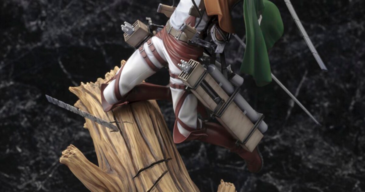 コトブキヤ『ARTFX J』進撃の巨人・リヴァイフィギュア(回転斬りVer 