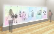 10名が合作する「恋する屏風」イメージ。