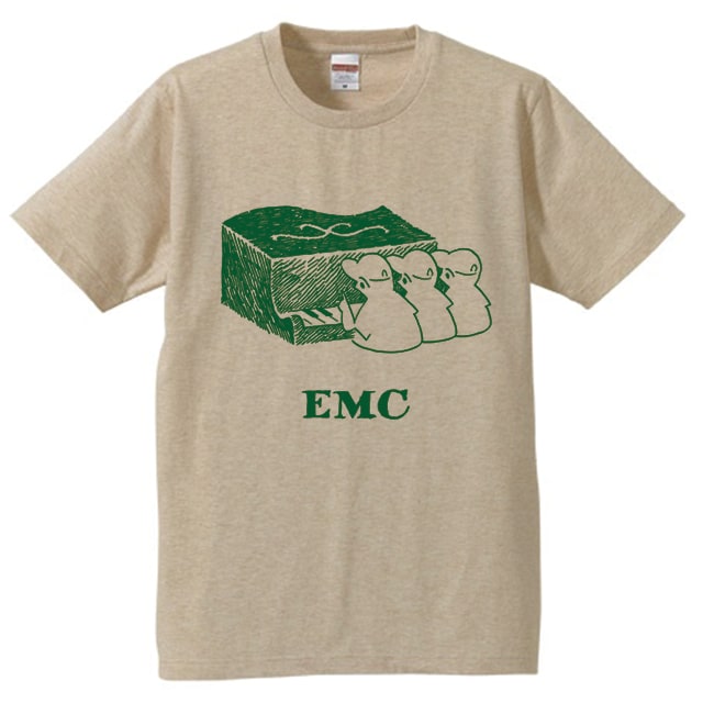西村ツチカによるEnjoy Music ClubのTシャツ。