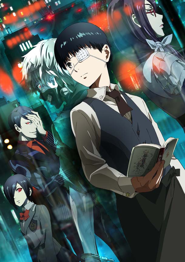 アニメ「東京喰種トーキョーグール」のビジュアル。(c)石田スイ／集英社・東京喰種製作委員会