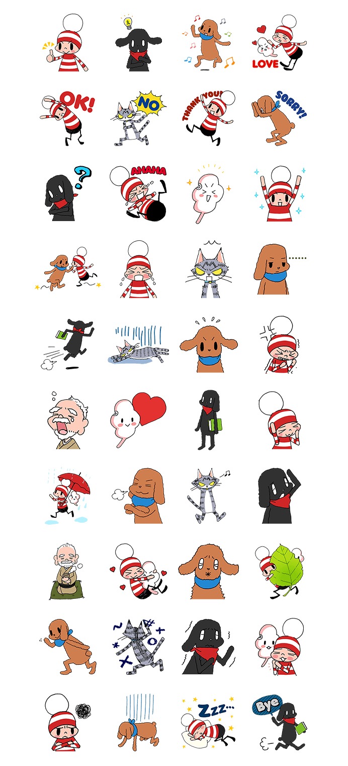 「オチビサン」のLINEスタンプ Ochibi(c)Anno Moyoco/Cork