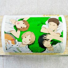夏目友人帳プリントロールケーキ「夏目、ニャンコ先生、田沼、西村、北本」(c)緑川ゆき・白泉社/「夏目友人帳」製作委員会