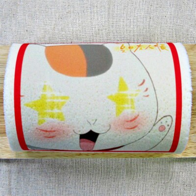夏目友人帳プリントロールケーキ「ニャンコ先生（アップ）」(c)緑川ゆき・白泉社/「夏目友人帳」製作委員会