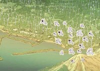 しりあがり寿「海辺の村 discontinuous day」より (c)しりあがり寿/エンターブレイン