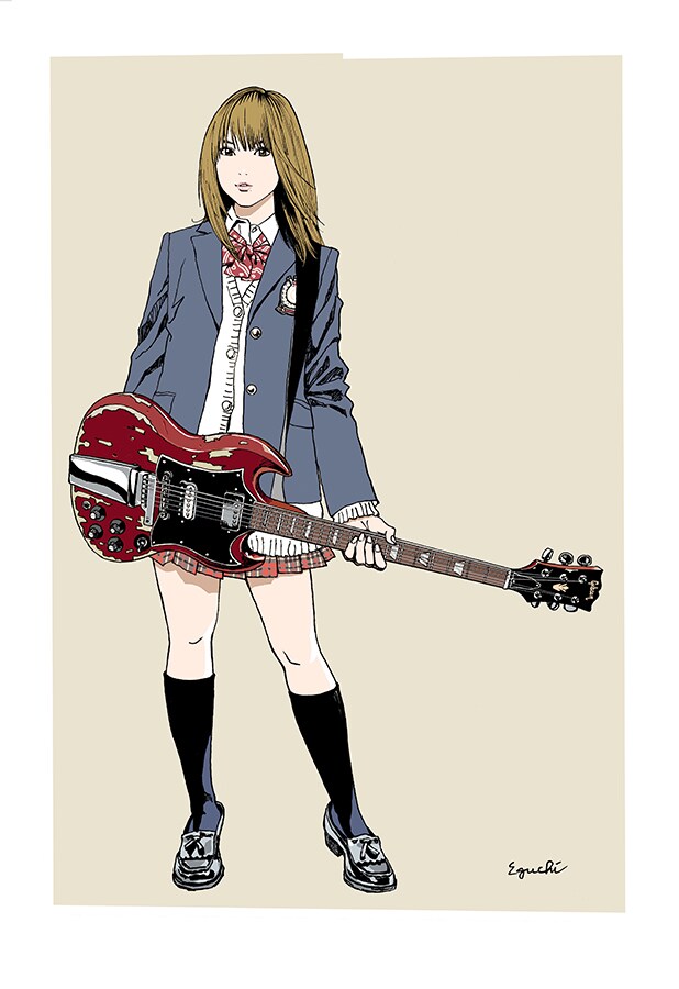 江口寿史　版画（ジクレー）ストラトキャスター　second edition 江口寿史 版画（ジクレー）ストラトキャスター second edition 江口