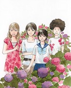 原作マンガ「海街diary」のカット。 (c)吉田秋生/小学館