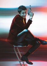 ルパン三世に扮した小栗旬。(c)2014モンキー・パンチ／「ルパン三世」製作委員会