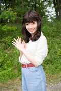 「ワンダーマスミ」の主人公・凩マスミ役の小嶋陽菜。 原作／島本和彦「アオイホノオ」（小学館「ゲッサン」連載中）(c)島本和彦・小学館／「アオイホノオ」製作委員会