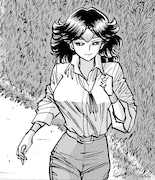 原作「アオイホノオ」より、「ワンダーマスミ」の主人公・マスミ。 原作／島本和彦「アオイホノオ」（小学館「ゲッサン」連載中）(c)島本和彦・小学館／「アオイホノオ」製作委員会