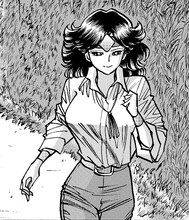 原作「アオイホノオ」より、「ワンダーマスミ」の主人公・マスミ。 原作／島本和彦「アオイホノオ」（小学館「ゲッサン」連載中）(c)島本和彦・小学館／「アオイホノオ」製作委員会