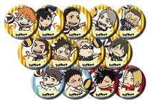 「ランダム缶バッジ」（全13種）(c)古舘春一／集英社・「ハイキュー!!」製作委員会・MBS