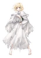 支倉凍砂原作・松風水蓮作画による「少女は書架の海で眠る」カット。