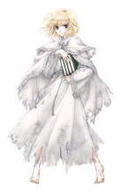 支倉凍砂原作・松風水蓮作画による「少女は書架の海で眠る」カット。