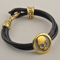 レザーコードブレスレット 六代目武装戦線 BRASS（真鍮）Ver.