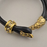 レザーコードブレスレット 六代目武装戦線 BRASS（真鍮）Ver.