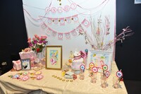 月野うさぎのバースデーを祝うディスプレイ。