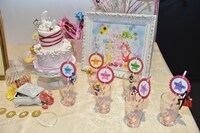 月野うさぎのバースデーを祝うディスプレイ。