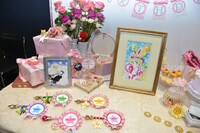 月野うさぎのバースデーを祝うディスプレイ。