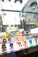 会場に展示された「セーラームーン」グッズ。