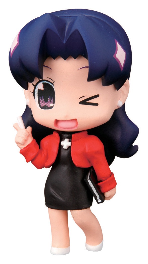 F賞「ぷちえう゛ぁ もっと!@サーキットコレクション さいどえー」は全5種。画像はミサト先生。(c)カラー (c)GAINAX・カラー 2014 RUN’A Entertainment.,Inc. All rights reserved.