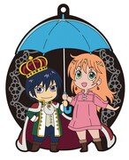 特典のラバーストラップ。(C) 椎名 橙・白泉社／王室会報誌編集部