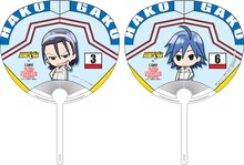 「弱虫ペダル」ミニうちわの1種。(c)渡辺航（週刊少年チャンピオン）／弱虫ペダル製作委員会