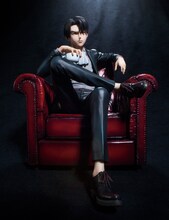 「mensHdge technical statue No.3 進撃の巨人 リヴァイ」 (c)諫山創・講談社／「進撃の巨人」製作委員会